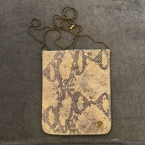 Leatherock Chic Snakeskin Pattern Crossbody Bag